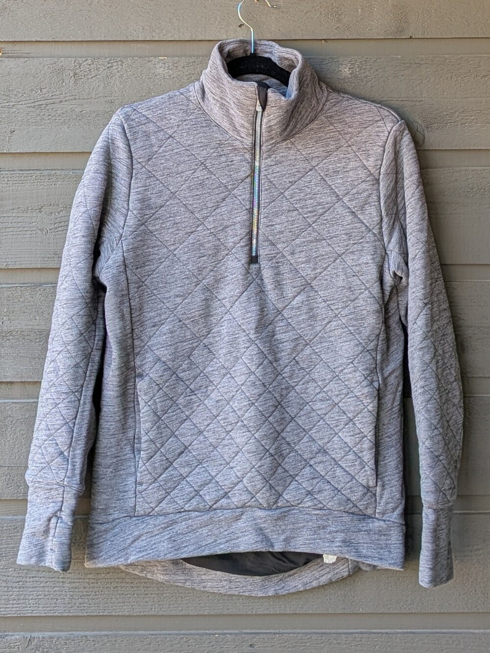 Lululemon Forever Warm Pullover Heathered Core Dark Grey Size 6 - Picture 10 of 10